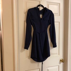 NWT Express Long Sleeve Shirt Dress